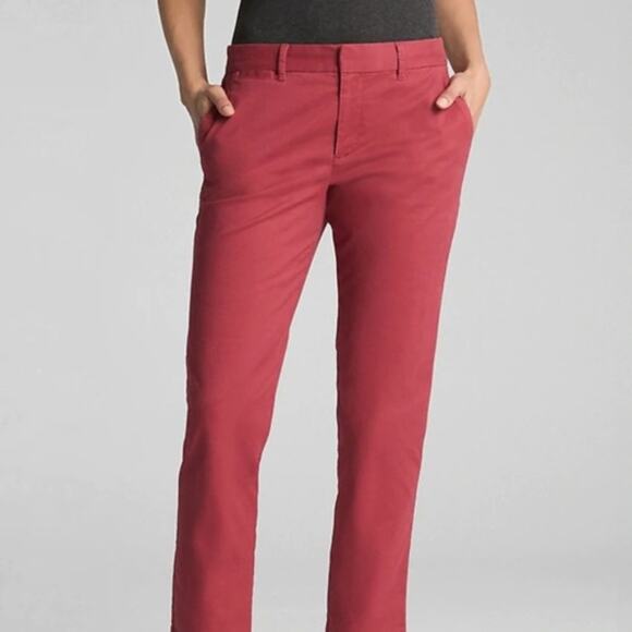 GAP Raspberry Slim City Crop Pants - Picture 1 of 8